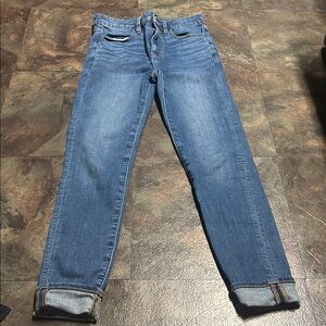 American Eagle Outfitters Blue Ankle Jeans